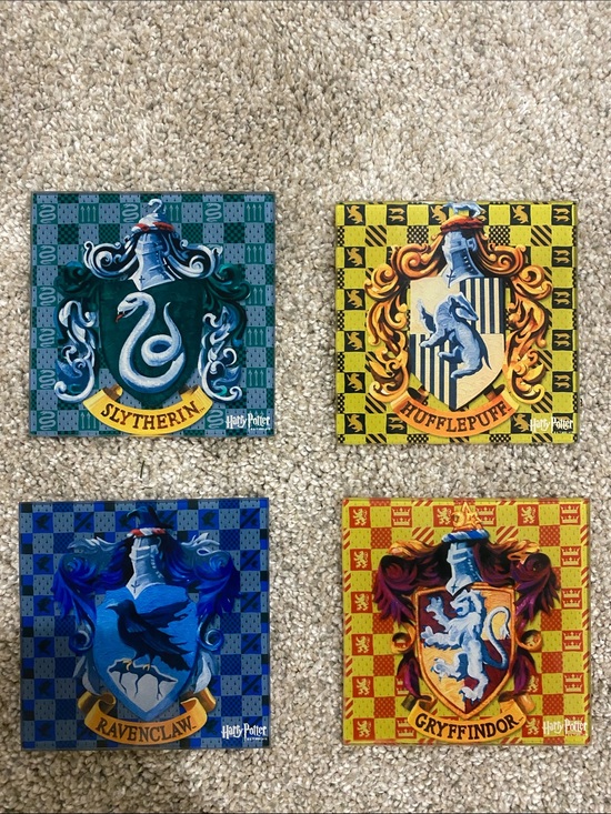 Silver Buffalo Other - Set of 4 Harry Potter Glass Coasters